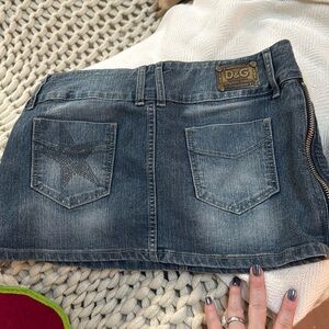 Dolce & Gabbana Jean Zipper Mini skirt